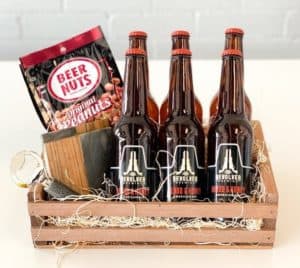 Our craft beer basket is filled with all you need for game day or a long day. 